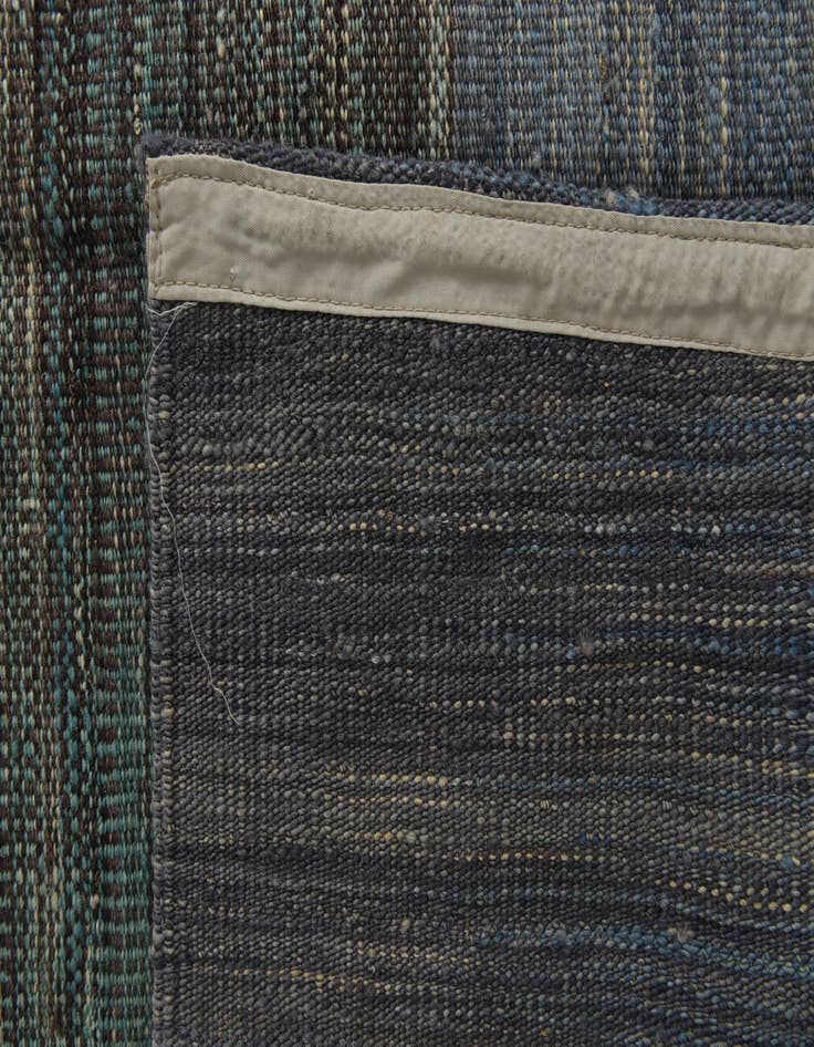 Detail image of  7' 10 x 9' 6  Hand Woven Kilim Modern Wool Rug