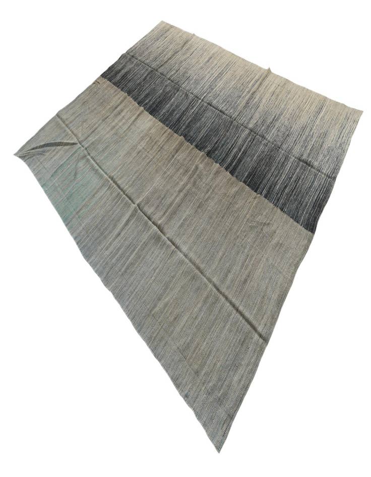 Detail image of  7' 10 x 9' 6  Hand Woven Kilim Modern Wool Rug