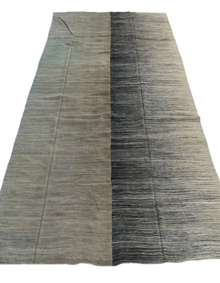 Detail image of  7' 10 x 9' 6  Hand Woven Kilim Modern Wool Rug