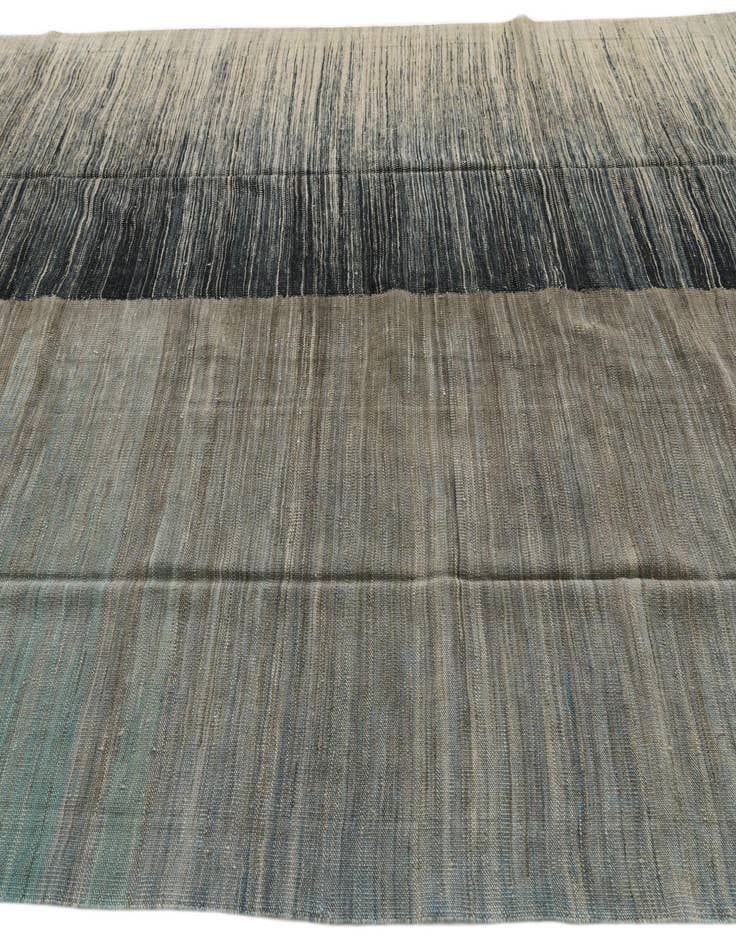 Detail image of  7' 10 x 9' 6  Hand Woven Kilim Modern Wool Rug