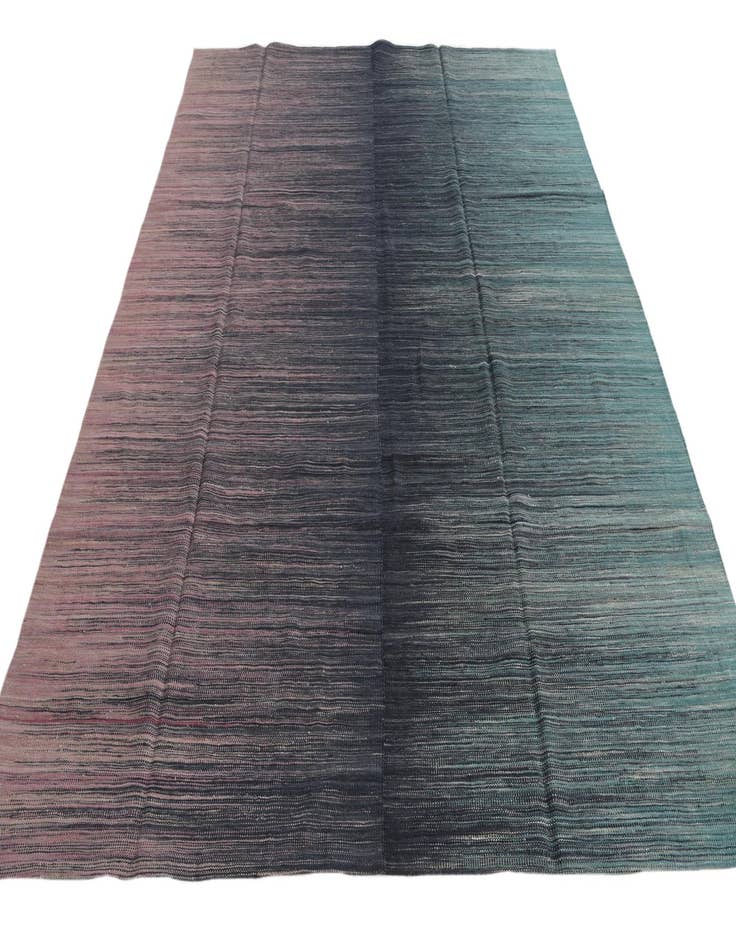 Detail image of  7' 9 x 9' 6  Hand Woven Kilim Modern Wool Rug