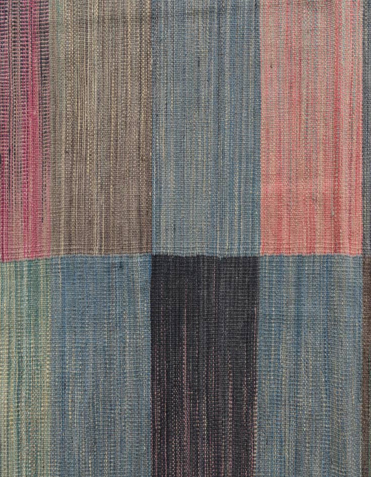 Detail image of  8' 1 x 9' 8  Hand Woven Kilim Modern Wool Rug