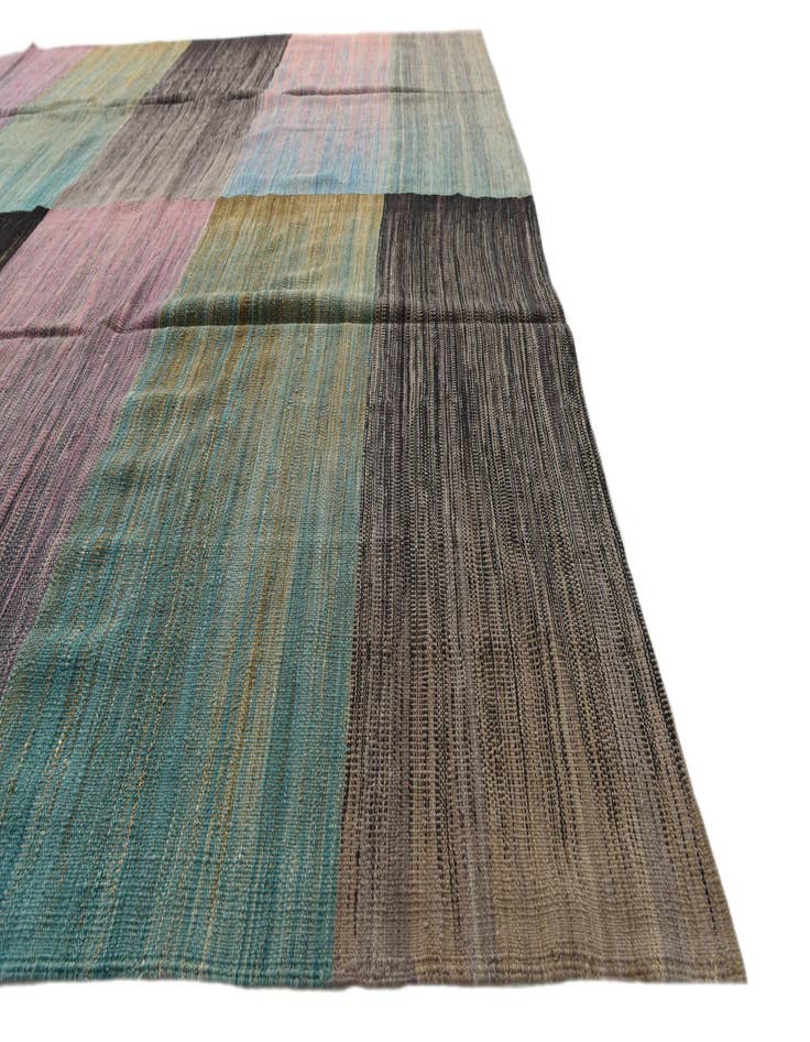 Detail image of  8' 9 x 11' 7  Hand Woven Kilim Modern Wool Rug