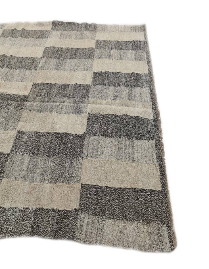Detail image of  6' 10 x 9' 6  Hand Woven Kilim Modern Wool Rug