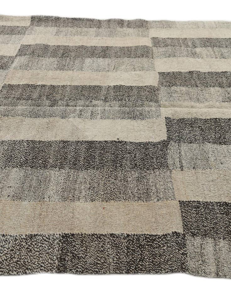 Detail image of  6' 10 x 9' 6  Hand Woven Kilim Modern Wool Rug