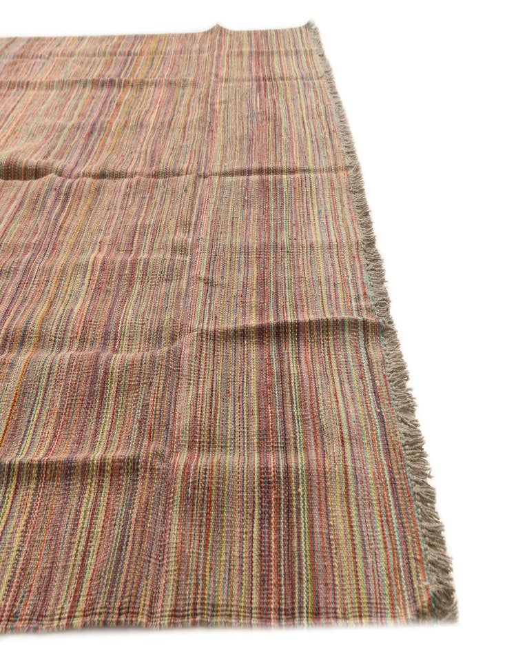 Detail image of  5' 8 x 8' 3  Hand Woven Kilim Modern Wool Rug