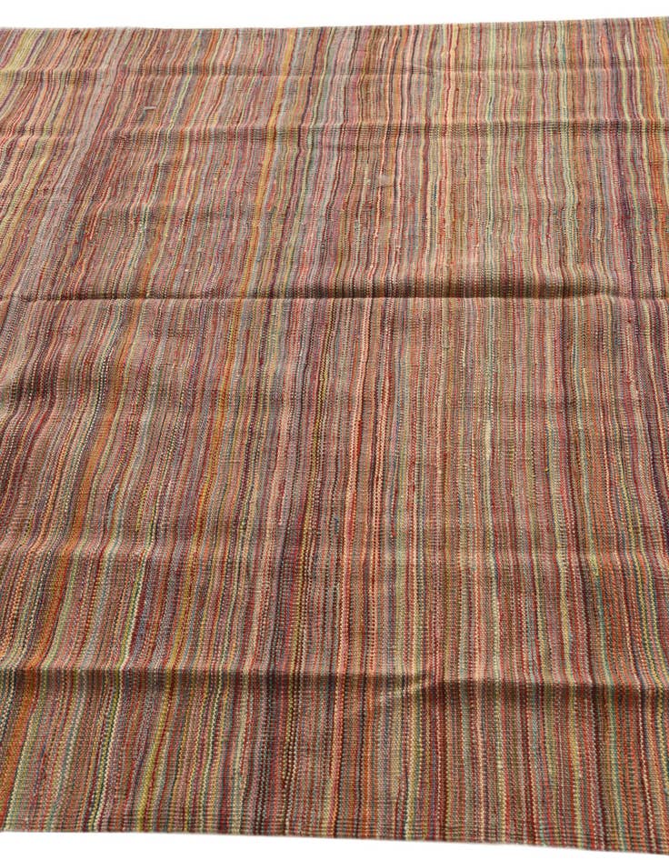 Detail image of  5' 8 x 8' 3  Hand Woven Kilim Modern Wool Rug