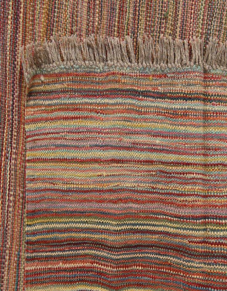 Detail image of  5' 8 x 8' 3  Hand Woven Kilim Modern Wool Rug