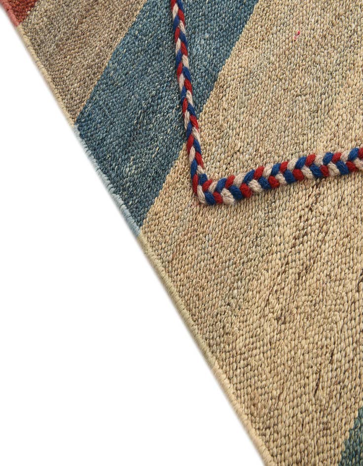 Detail image of  6' 5 x 8' 1  Hand Woven Kilim Modern Wool Rug