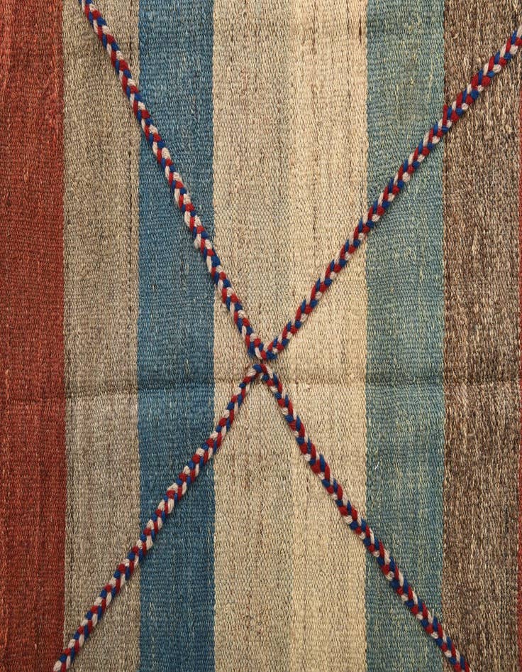 Detail image of  6' 5 x 8' 1  Hand Woven Kilim Modern Wool Rug