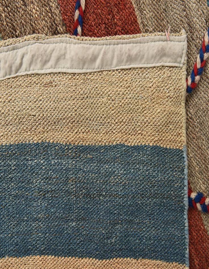 Detail image of  6' 5 x 8' 1  Hand Woven Kilim Modern Wool Rug