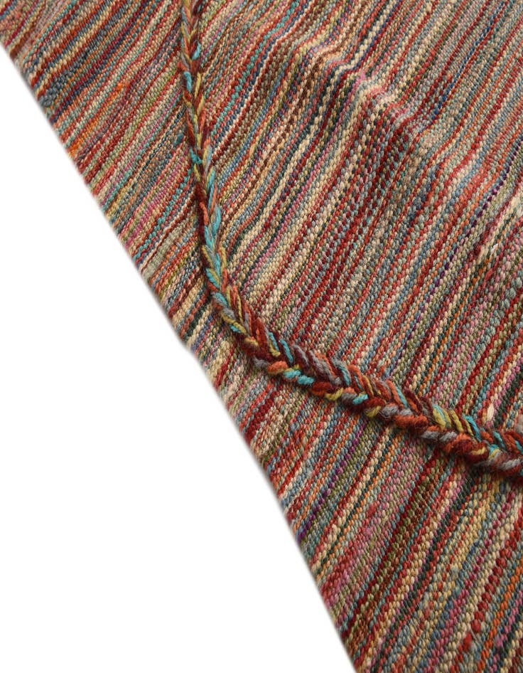 Detail image of  5' 7 x 7' 8  Hand Woven Kilim Modern Wool Rug