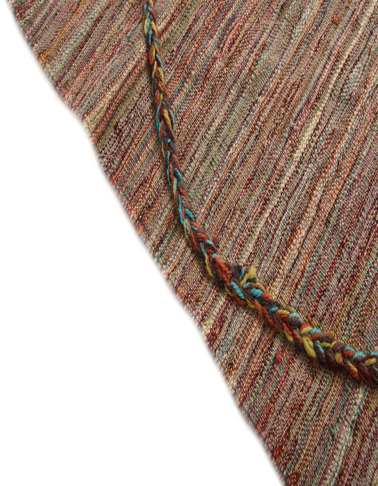 Detail image of  5' 4 x 7' 9  Hand Woven Kilim Modern Wool Rug