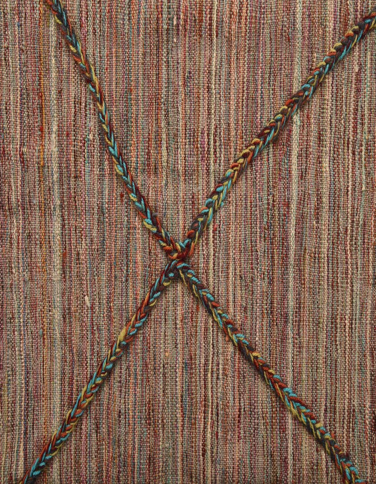 Detail image of  5' 4 x 7' 9  Hand Woven Kilim Modern Wool Rug