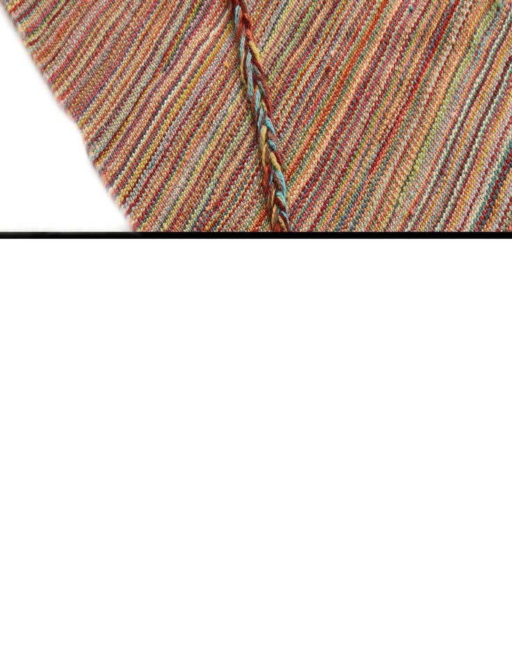 Detail image of  5' 8 x 8'  Hand Woven Kilim Modern Wool Rug