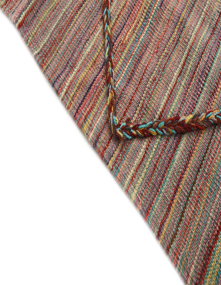 Detail image of  6' x 7' 10  Hand Woven Kilim Modern Wool Rug