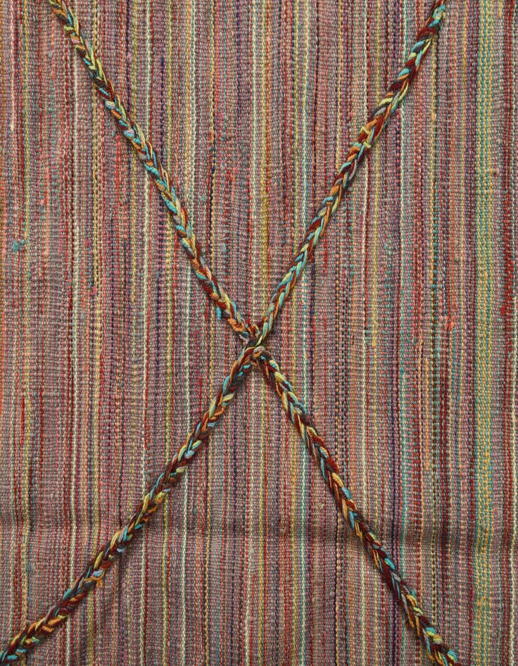Detail image of  6' x 7' 10  Hand Woven Kilim Modern Wool Rug