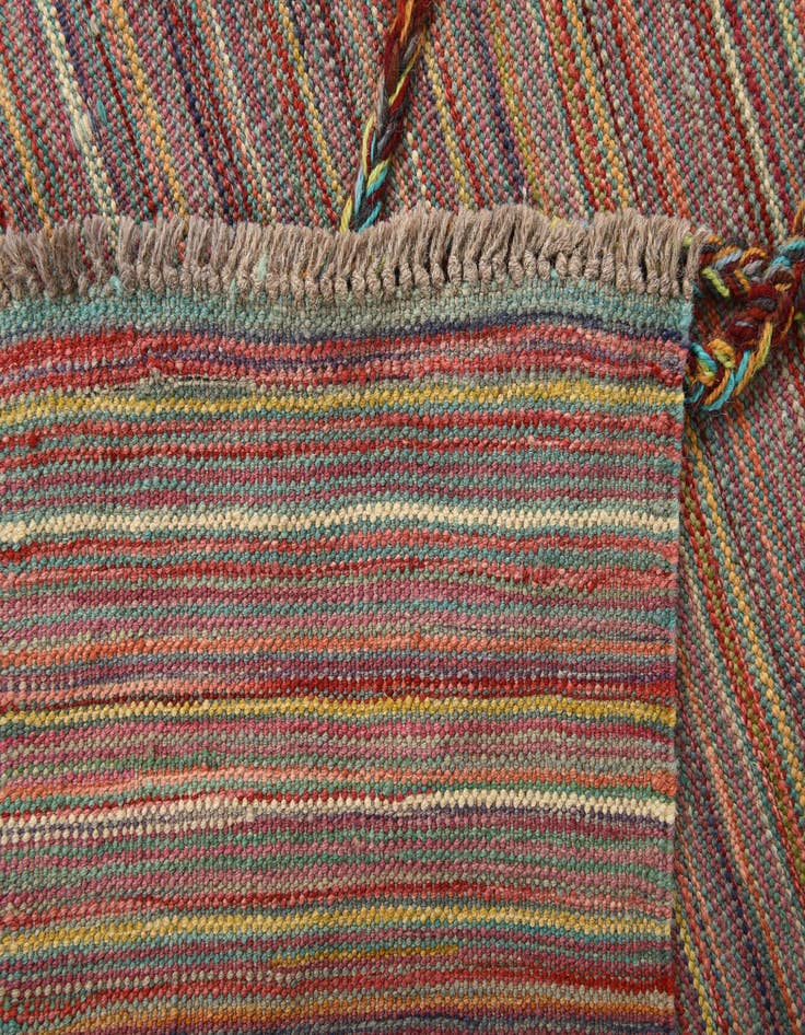 Detail image of  6' x 7' 10  Hand Woven Kilim Modern Wool Rug