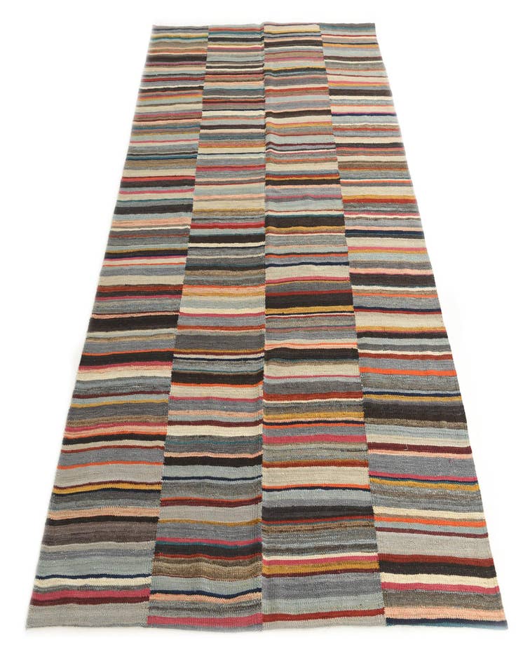 Detail image of  5' 6 x 7' 10  Hand Woven Kilim Modern Wool Rug