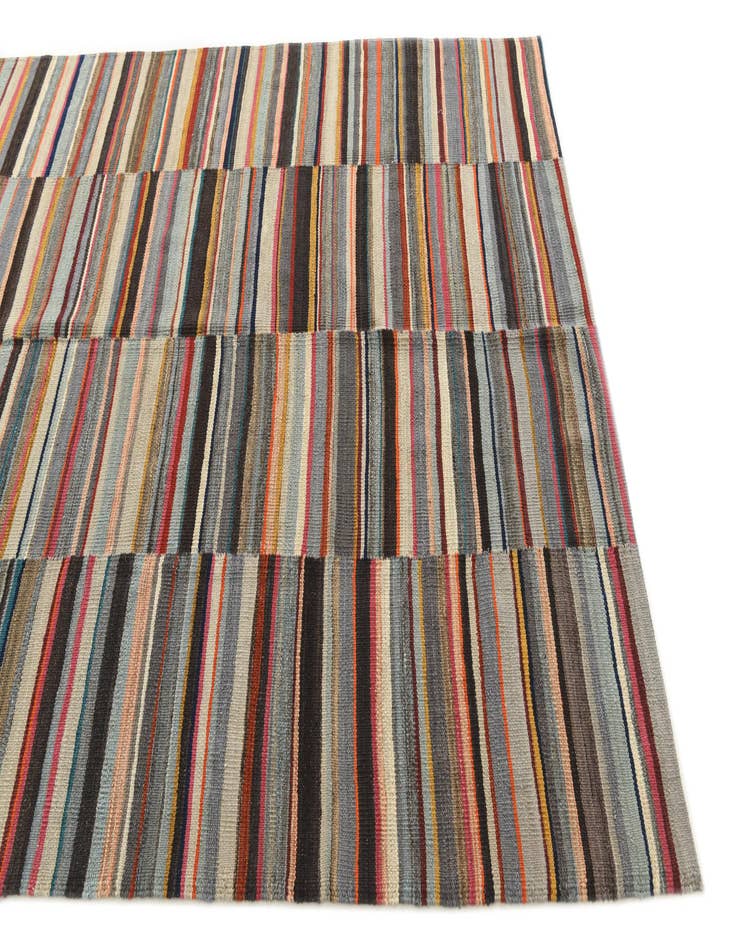Detail image of  5' 6 x 7' 10  Hand Woven Kilim Modern Wool Rug