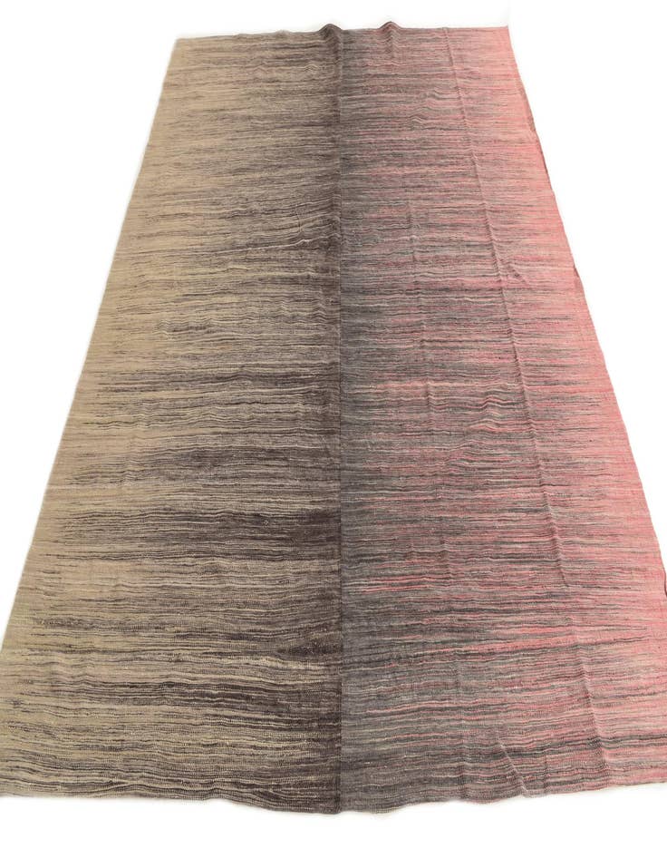 Detail image of  8' x 9' 7  Hand Woven Kilim Modern Wool Rug