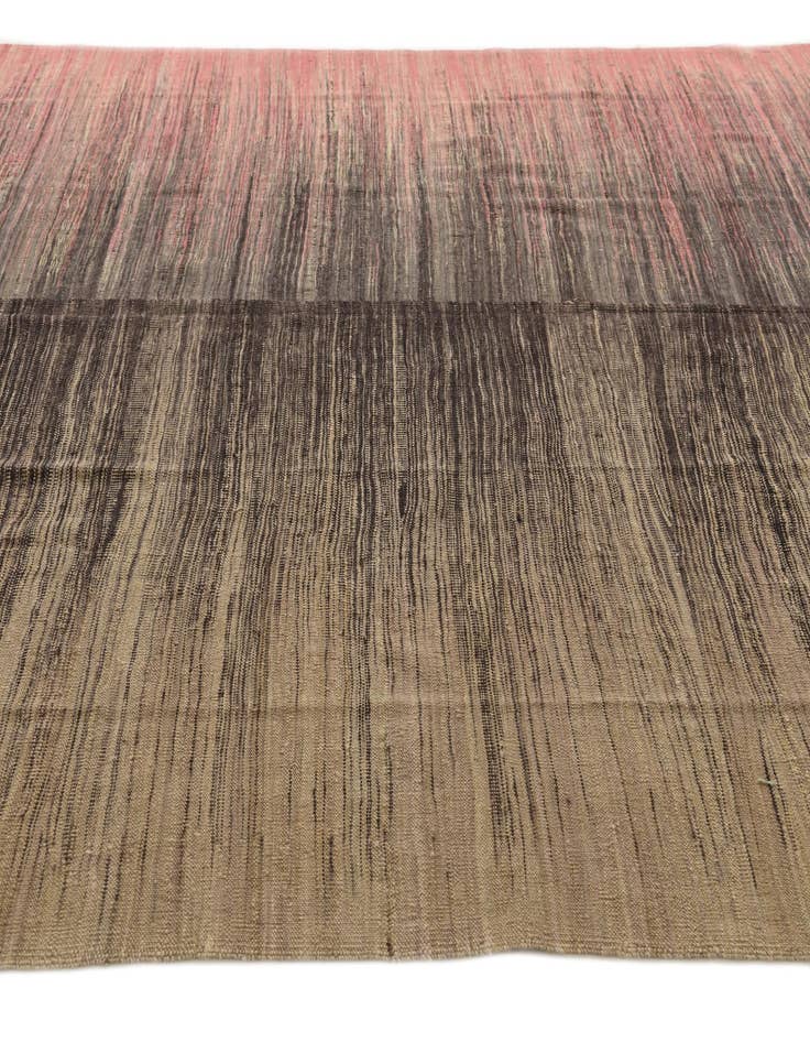 Detail image of  8' x 9' 7  Hand Woven Kilim Modern Wool Rug