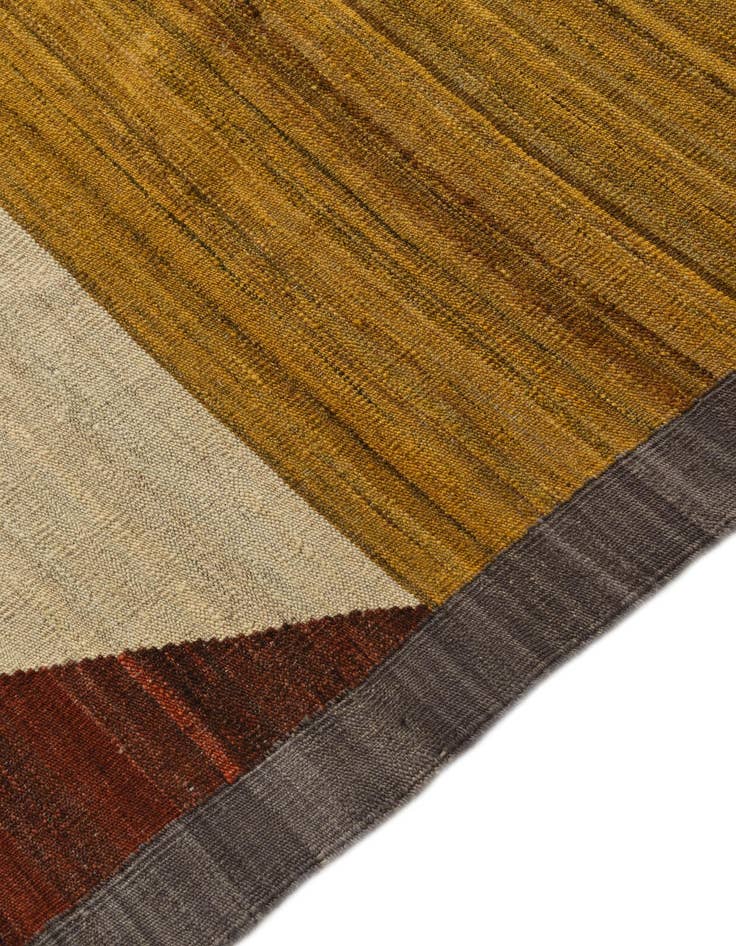 Detail image of  5' 9 x 8'  Hand Woven Kilim Modern Wool Rug