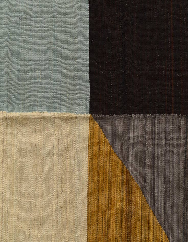 Detail image of  5' 9 x 8'  Hand Woven Kilim Modern Wool Rug