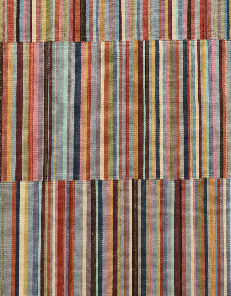 Detail image of  6' x 7' 9  Hand Woven Kilim Modern Wool Rug