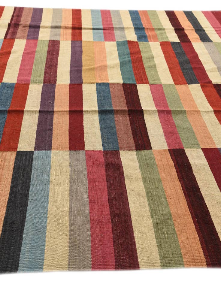 Detail image of  8' 2 x 11' 1  Hand Woven Kilim Modern Wool Rug
