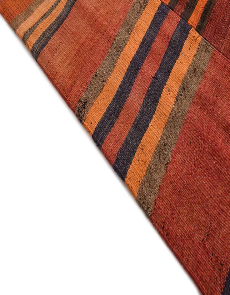 Detail image of  12' 6 x 15' 5  Hand Woven Kilim Modern Wool Rug