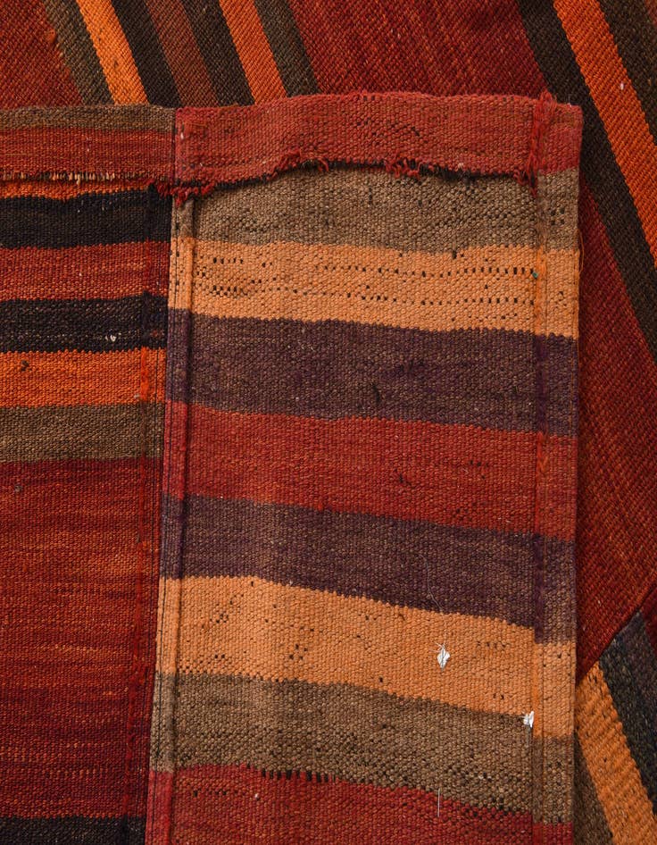 Detail image of  12' 6 x 15' 5  Hand Woven Kilim Modern Wool Rug