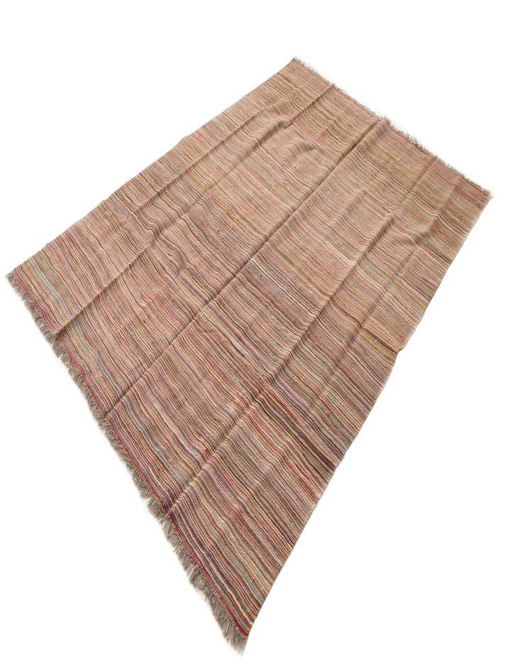 Detail image of  5' 8 x 8' 2  Hand Woven Kilim Modern Wool Rug