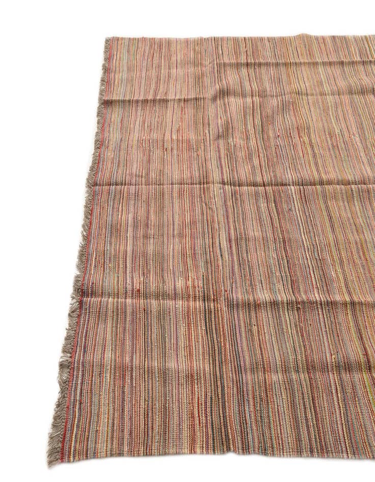 Detail image of  5' 8 x 8' 2  Hand Woven Kilim Modern Wool Rug