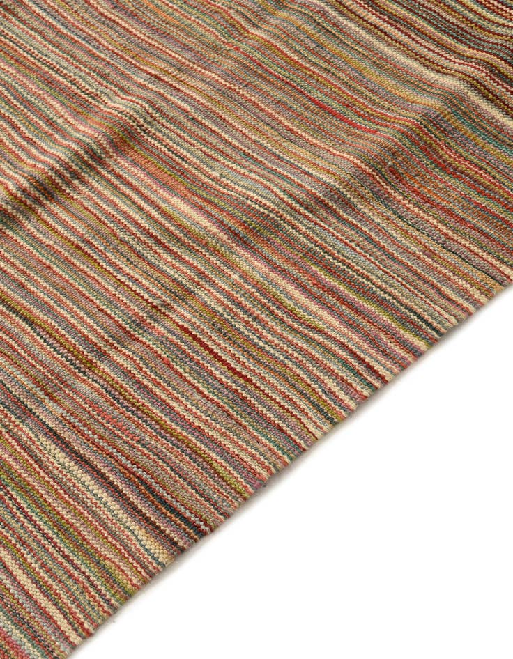 Detail image of  5' 8 x 8' 2  Hand Woven Kilim Modern Wool Rug