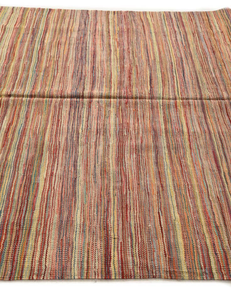 Detail image of  5' 7 x 7' 10  Hand Woven Kilim Modern Wool Rug