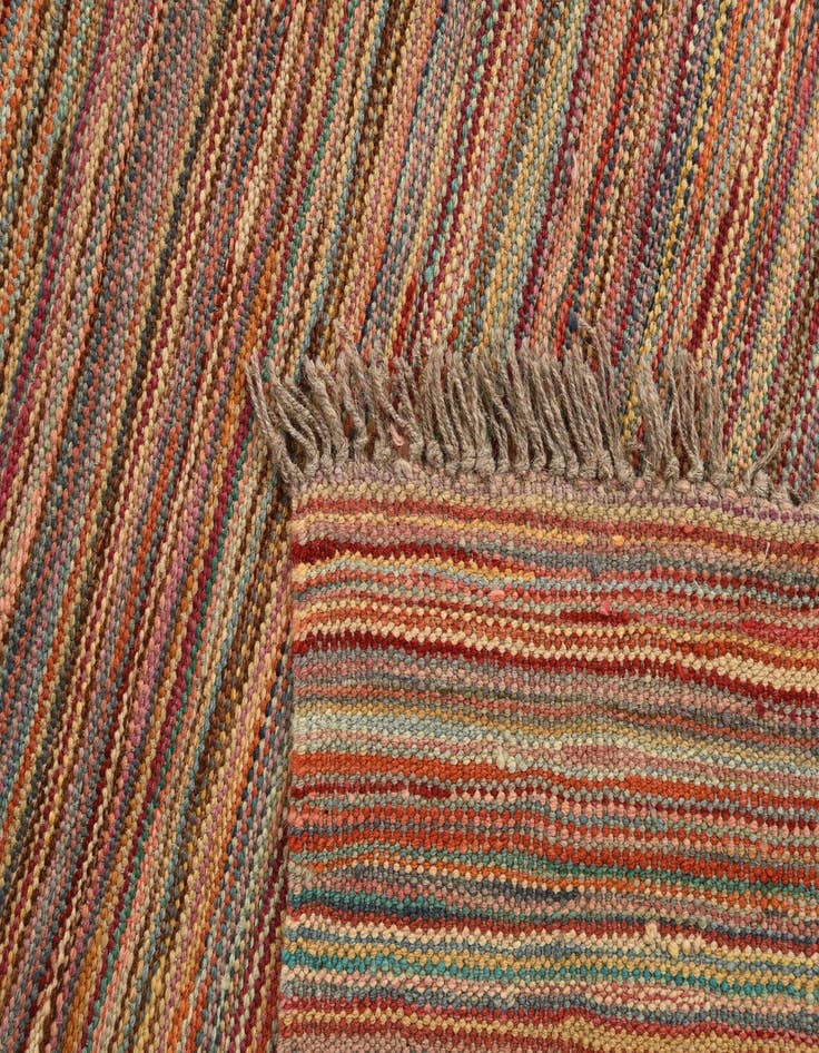 Detail image of  5' 7 x 7' 10  Hand Woven Kilim Modern Wool Rug