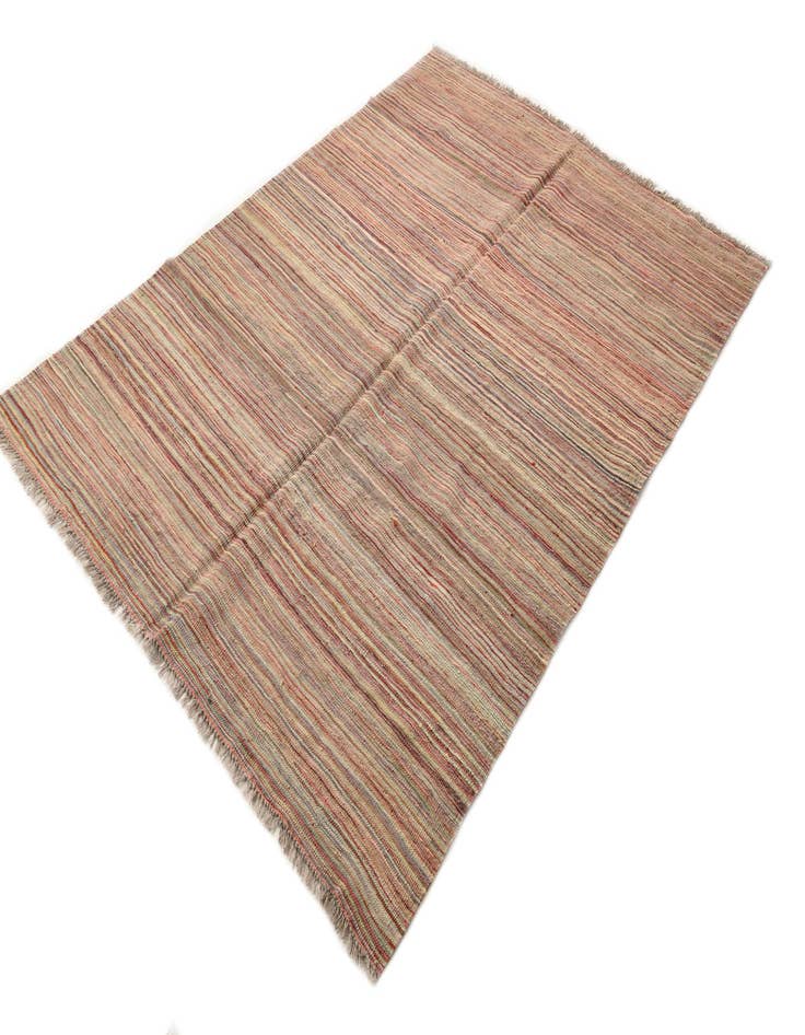 Detail image of  5' 8 x 7' 10  Hand Woven Kilim Modern Wool Rug