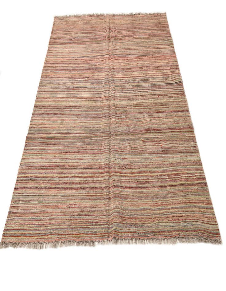 Detail image of  5' 8 x 7' 10  Hand Woven Kilim Modern Wool Rug