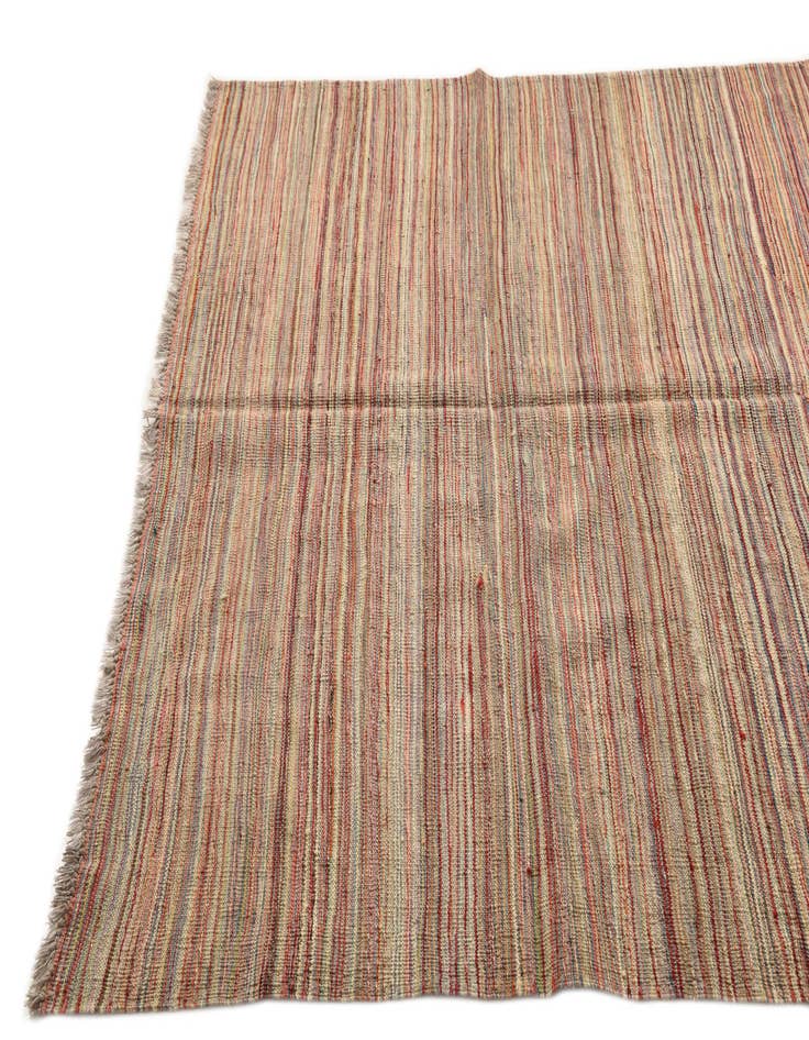 Detail image of  5' 8 x 7' 10  Hand Woven Kilim Modern Wool Rug