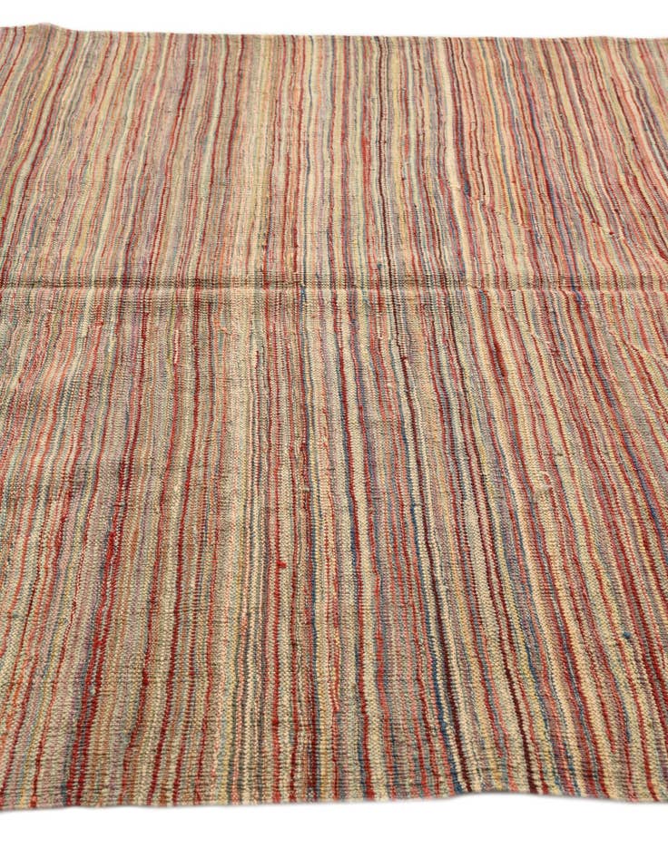 Detail image of  5' 8 x 7' 10  Hand Woven Kilim Modern Wool Rug