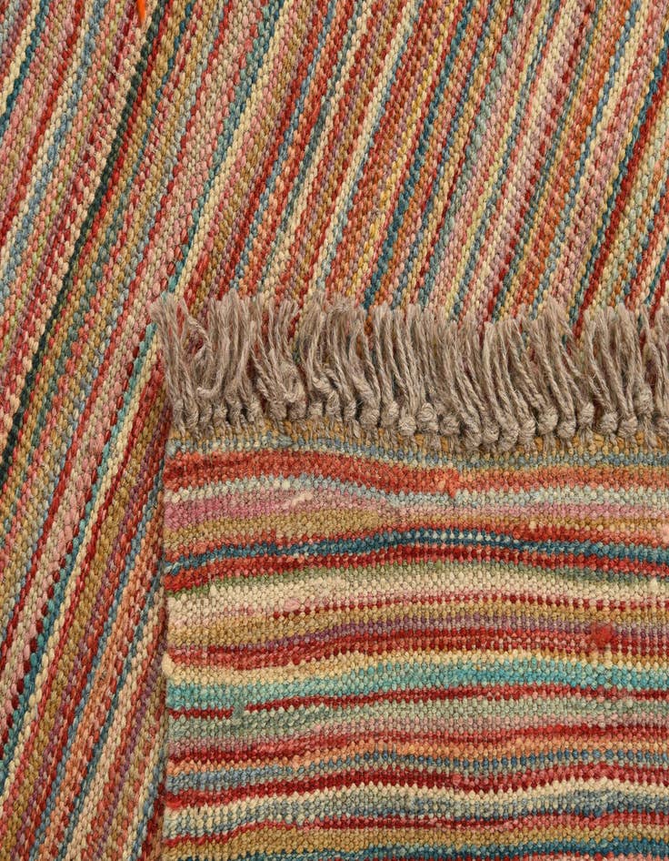 Detail image of  5' 6 x 7' 10  Hand Woven Kilim Modern Wool Rug