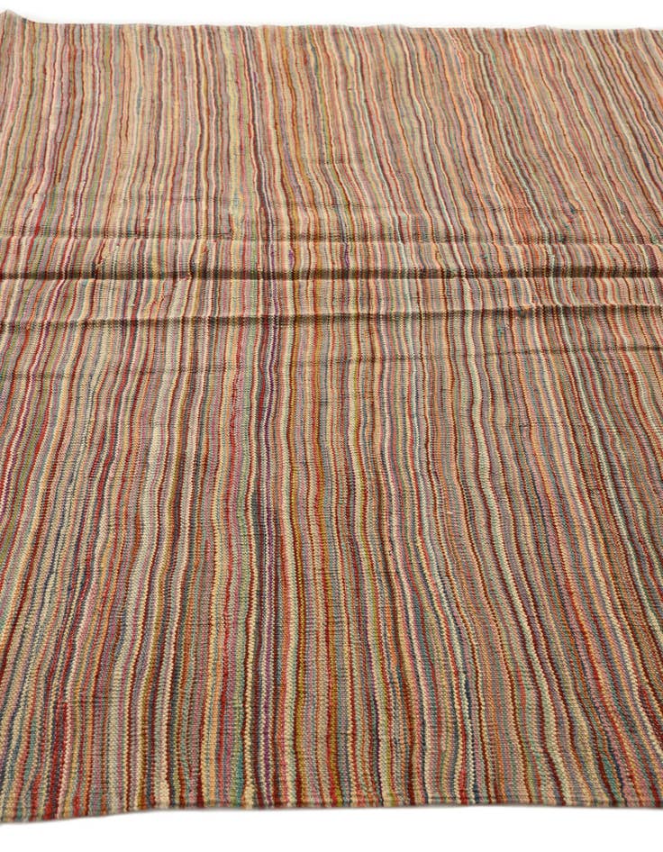 Detail image of  6' x 7' 9  Hand Woven Kilim Modern Wool Rug