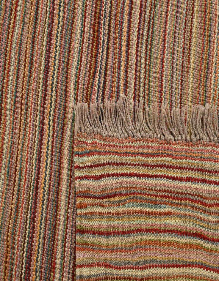 Detail image of  6' x 7' 9  Hand Woven Kilim Modern Wool Rug
