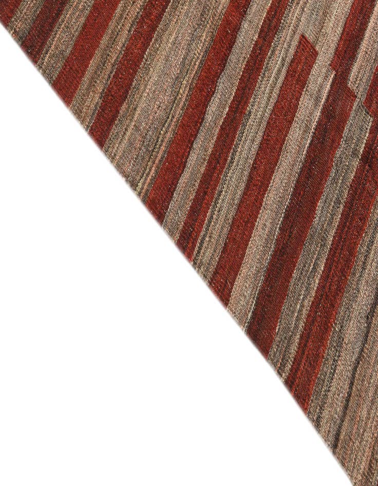 Detail image of  6' 8 x 8'  Hand Woven Kilim Modern Wool Rug