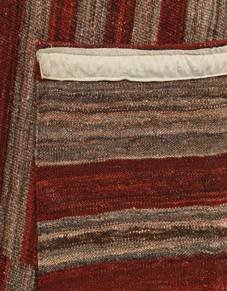 Detail image of  6' 8 x 8'  Hand Woven Kilim Modern Wool Rug