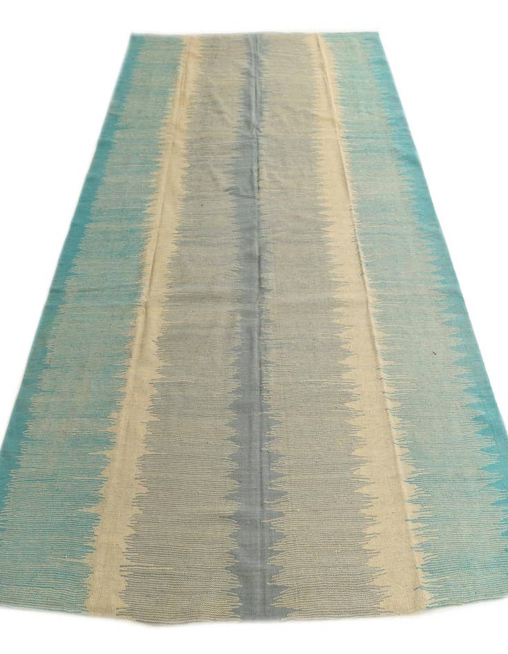Detail image of  8' 1 x 9' 7  Hand Woven Kilim Modern Wool Rug