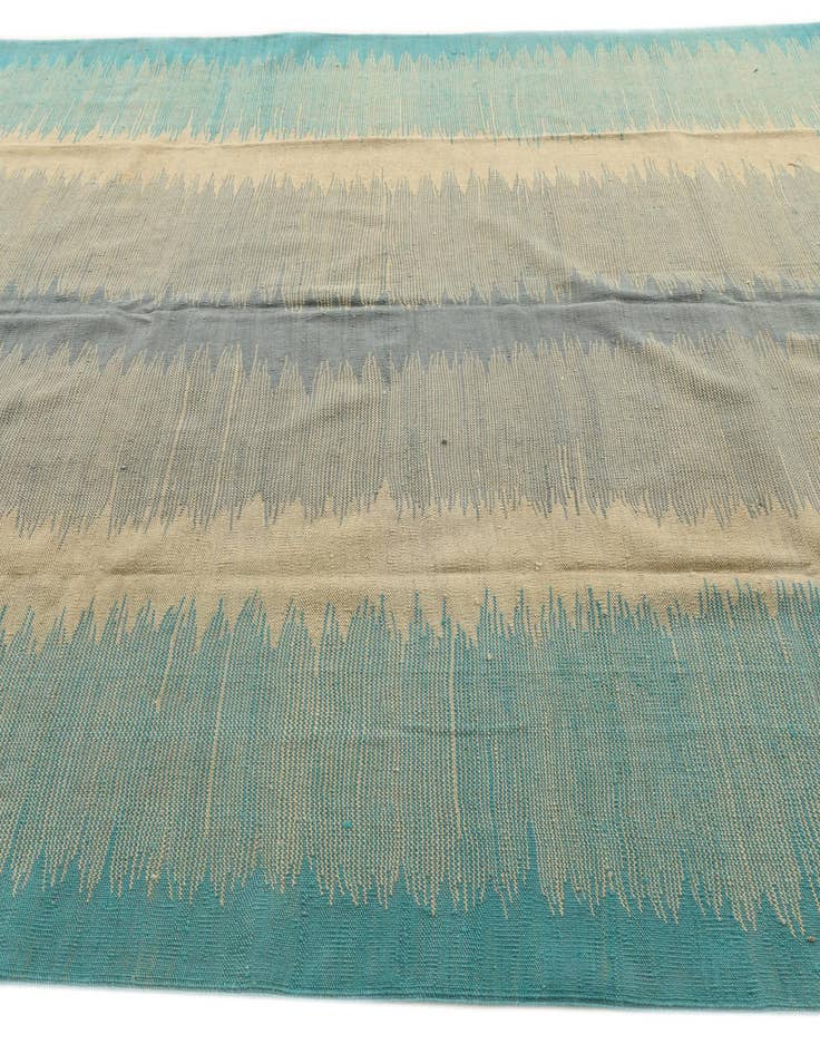 Detail image of  8' 1 x 9' 7  Hand Woven Kilim Modern Wool Rug