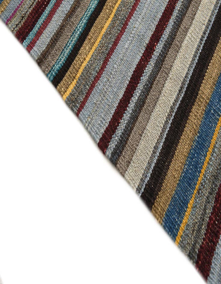 Detail image of  4' 9 x 6' 4  Hand Woven Kilim Modern Wool Rug