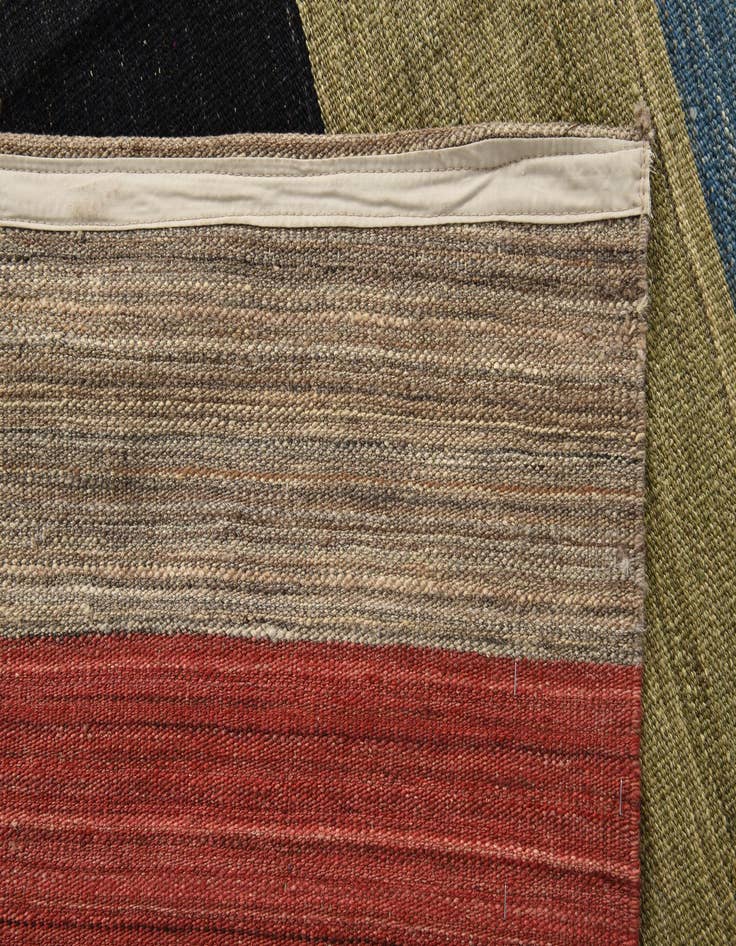 Detail image of  9' 10 x 13' 8  Hand Woven Kilim Modern Wool Rug